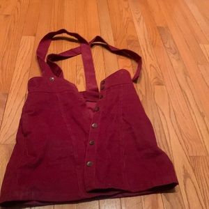 Corduroy jumper dress